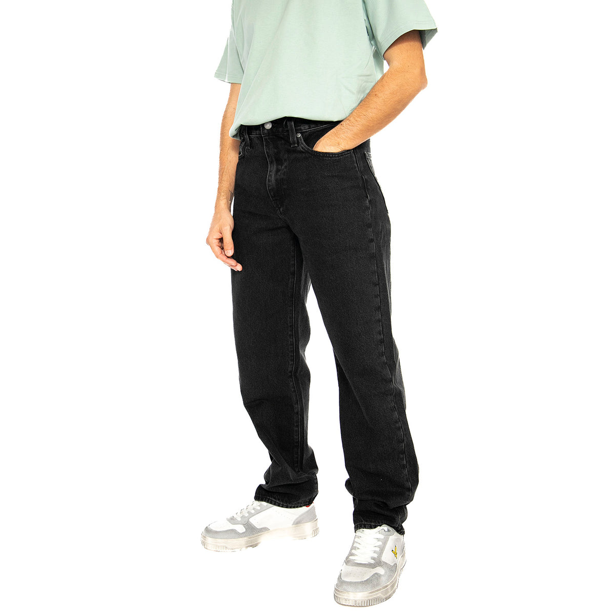 568 Loose Straight Welcome To The Rodeo - Pantaloni Denim Jeans Uomo Neri 29037-0066 . LEVIS 