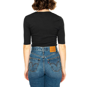 T-shirt Luca Slim - Maglietta Girocollo Donna Nera A3388-0004 . LEVIS 