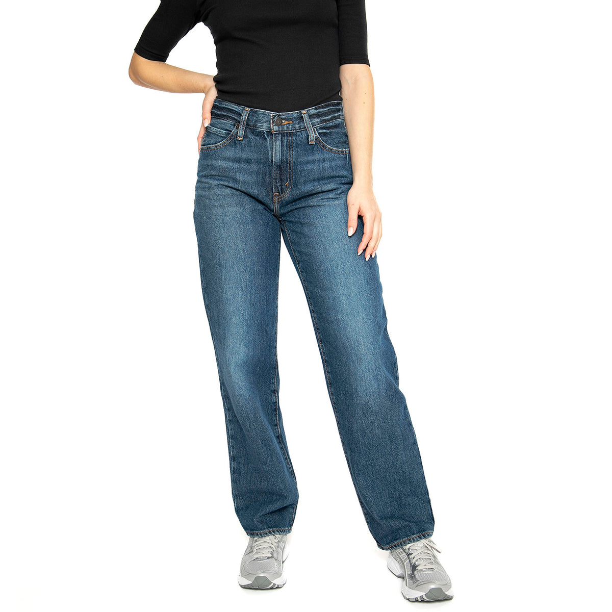 94 Baggy Dark Indigo Worn In - Pantaloni Denim Jeans Donna Blu A3510-0036 . LEVIS 