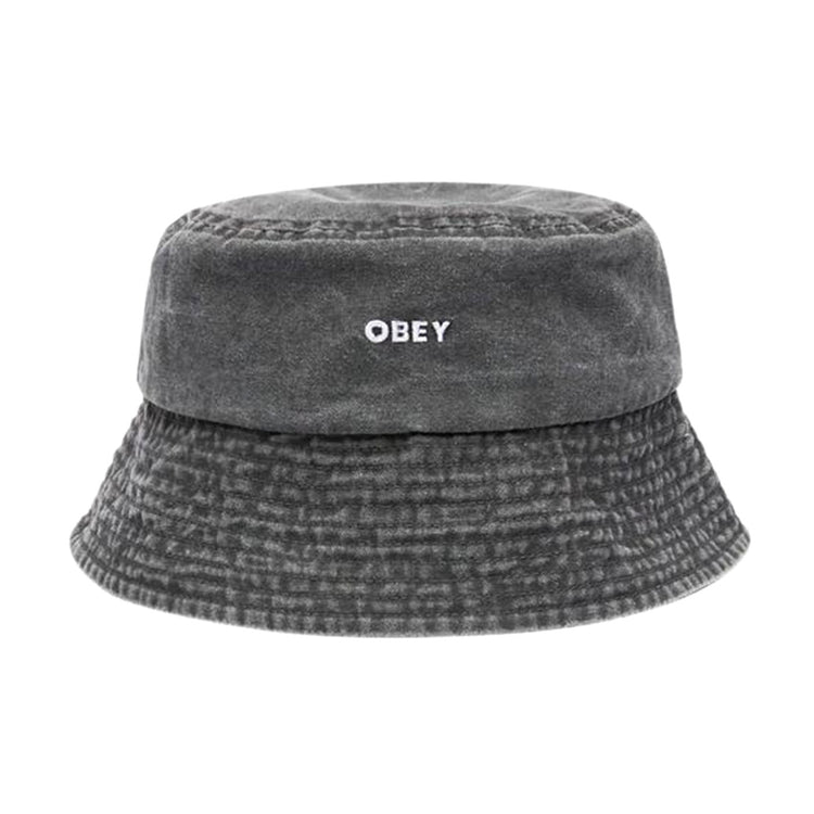 Bold Pigment Canvas Bucket Hat Pigment Black - Cappello da Pescatore Grigio 100520095-BLK . OBEY 
