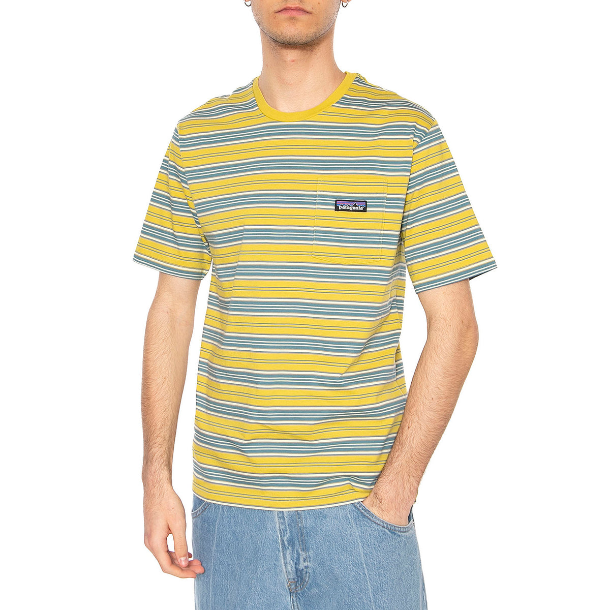 M's Daily Pocket Tee SMBL - Maglietta Girocollo Uomo Multicolore 53255-SMBL . PATAGONIA 