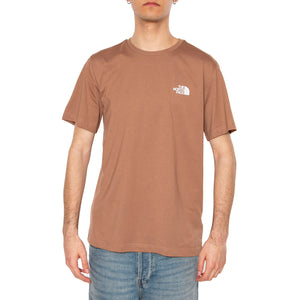 Men's S/S Simple Dome Tee - Maglietta Girocollo Uomo Marrone NF0A87NG6IH1 . THE NORTH FACE 