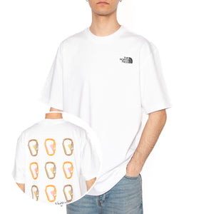 Unisex SS Nse Oversized Tee - Maglietta Girocollo Uomo Bianca NF0A8C3TFN41 . THE NORTH FACE 