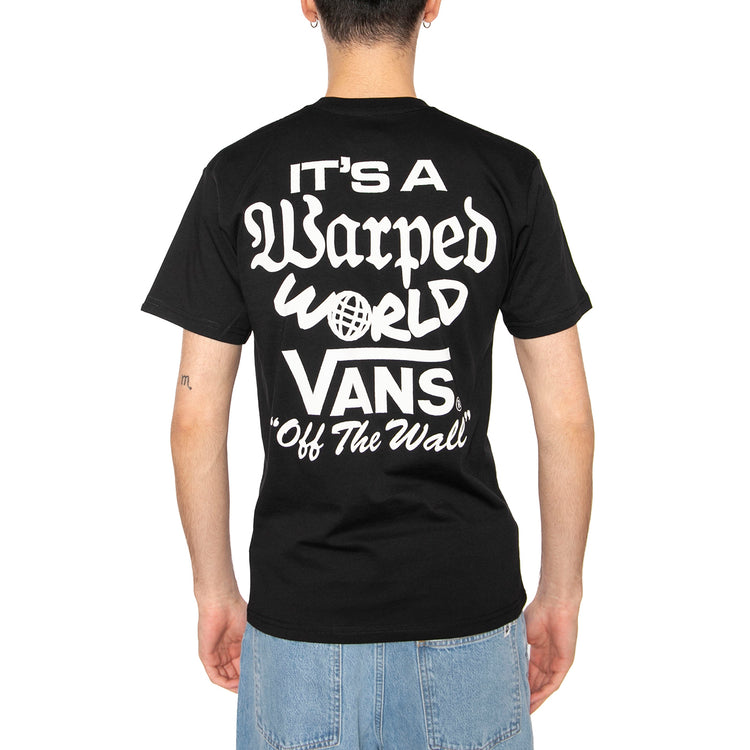 Warped World SS Black - Maglietta Girocollo Uomo Nera VN000M5EBLK1 . VANS 