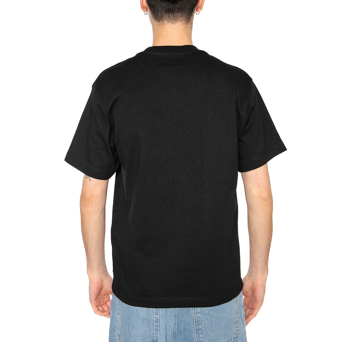 Left Chest II Loose SS Black - Maglietta Girocollo Uomo Nera VN000P1PBLK1 . VANS 