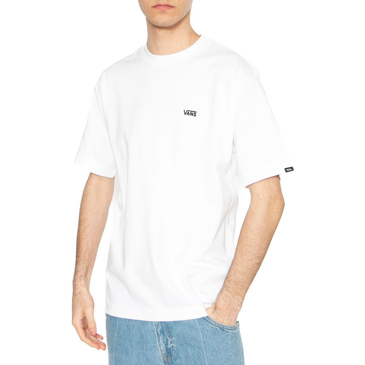 Left Chest II Loose SS White - Maglietta Girocollo Uomo Bianca VN000P1PWHT1 . VANS 