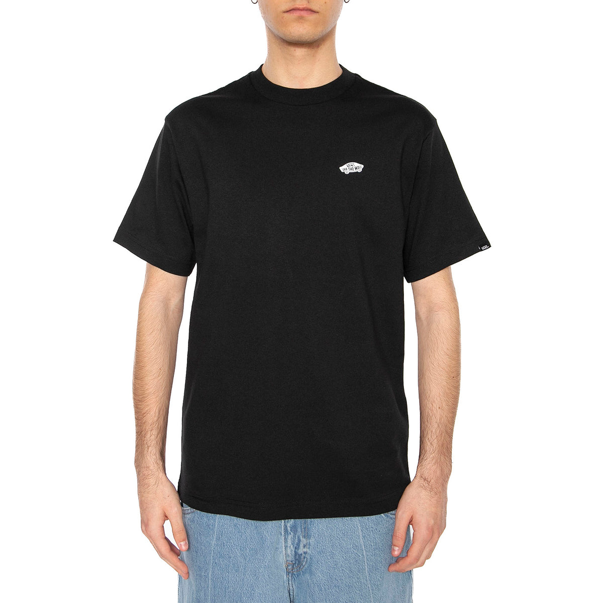 Style 76 II Loose SS Tee Black / White - Maglietta Girocollo Uomo Nera VN000P50Y281 . VANS 