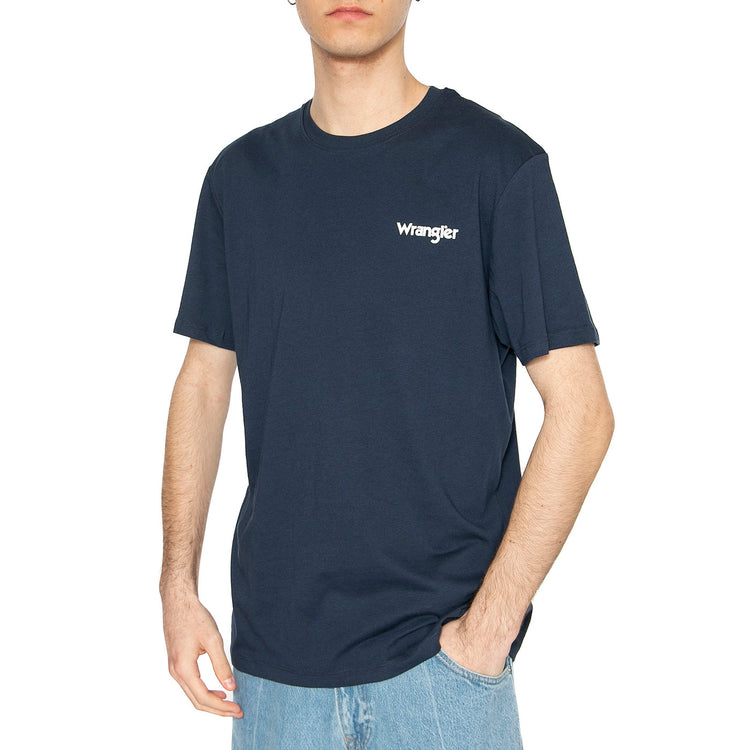 2-Pack Sign Off Tee True Navy / Black - Set Composto da Maglietta Girocollo Uomo Blu + Maglietta Girocollo Uomo Nera 112334265 . WRANGLER 