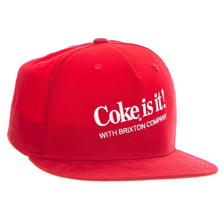 Coca-Cola Coke IS IT MP SNPK - Cappellino Rosso 11498-RED . BRIXTON 