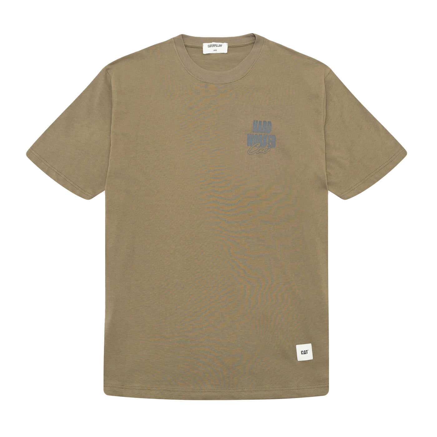 WORKER T-SHIRT MILITARY OLIVE - Maglietta Girocollo Uomo Verde 6010134-12365 . CAT 