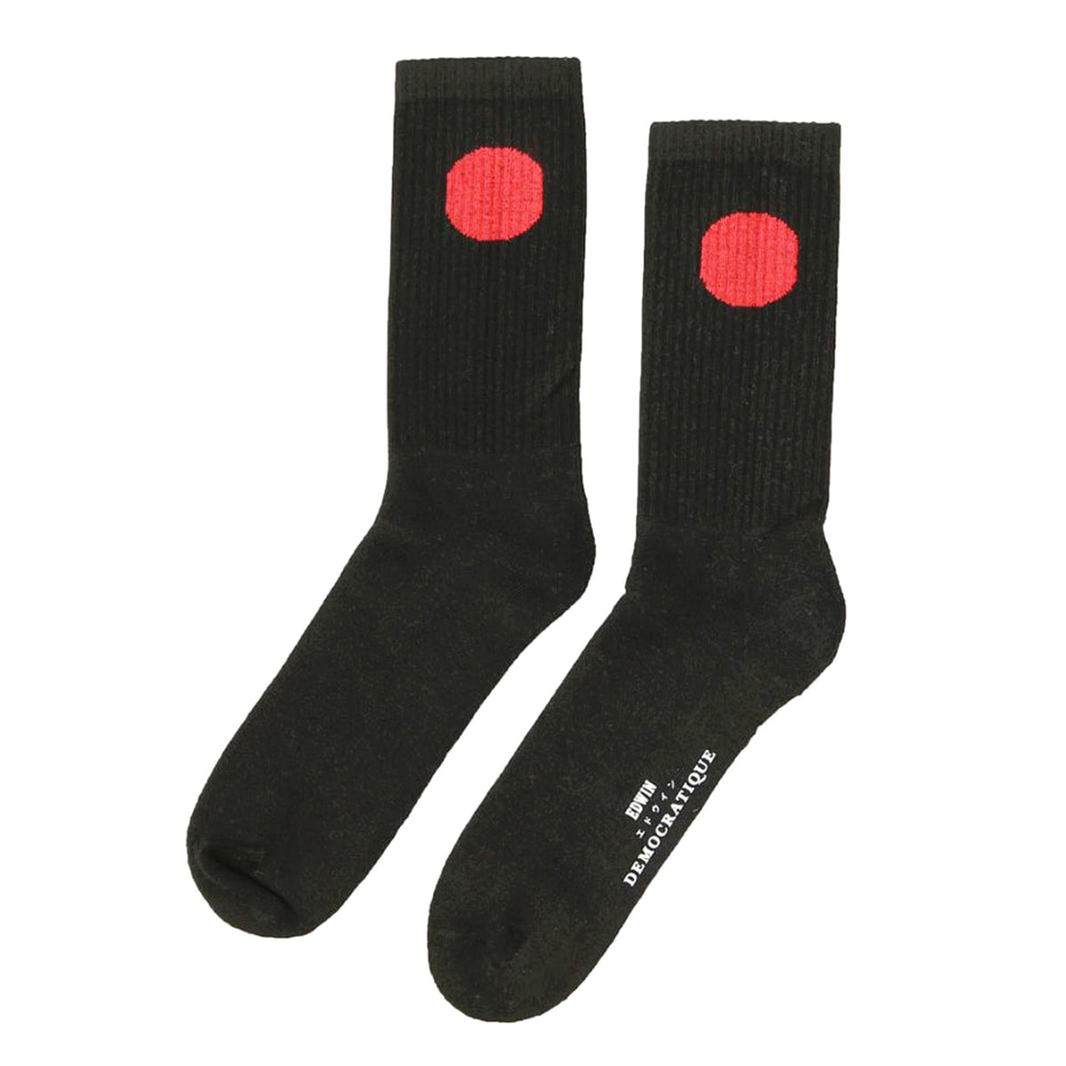 Japanese Sun Sock x Democratique Black - Calzini Neri I030554.89.00.-89.00 . EDWIN 