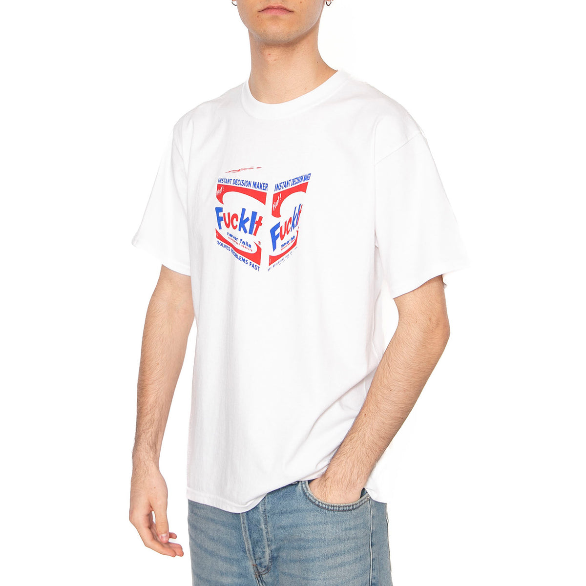 Illo Box - Maglietta Girocollo Uomo Bianca TS01725-WHITE . HUF 