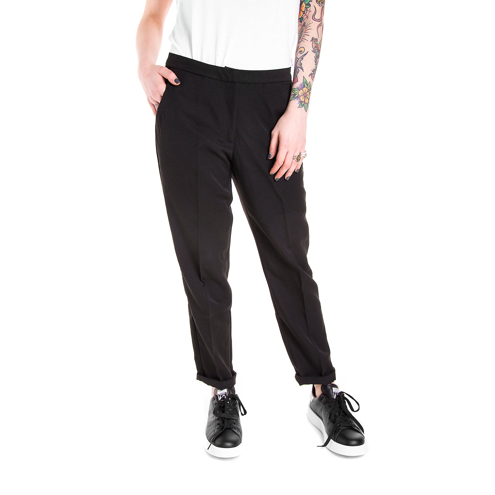 HALLE 2.0 - Pantaloni Donna Neri 6170e54-999 . MINIMUM 