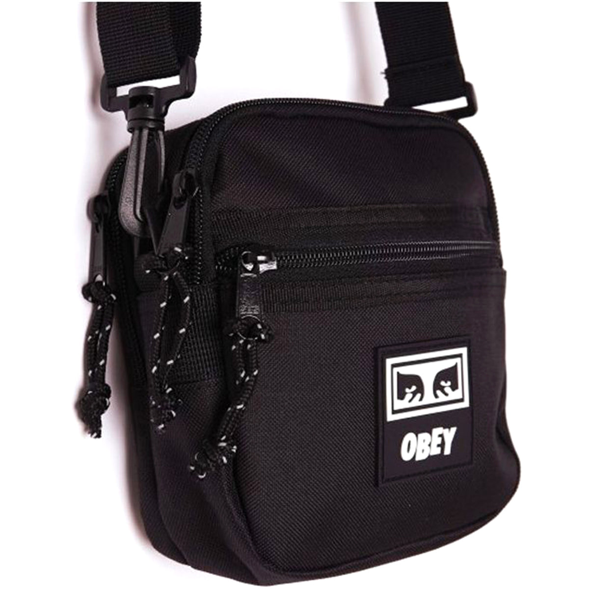 Conditions Traveler Bag III Black Twill - Borsa a Tracolla Nera 100010135-BLK . OBEY 