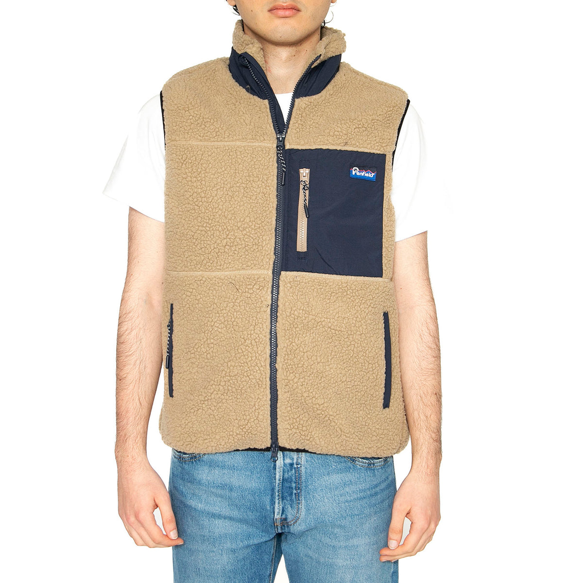 Mattawa Vest Chinchilla - Giacca Smanicata Uomo Beige PFD0372-H24 . PENFIELD 