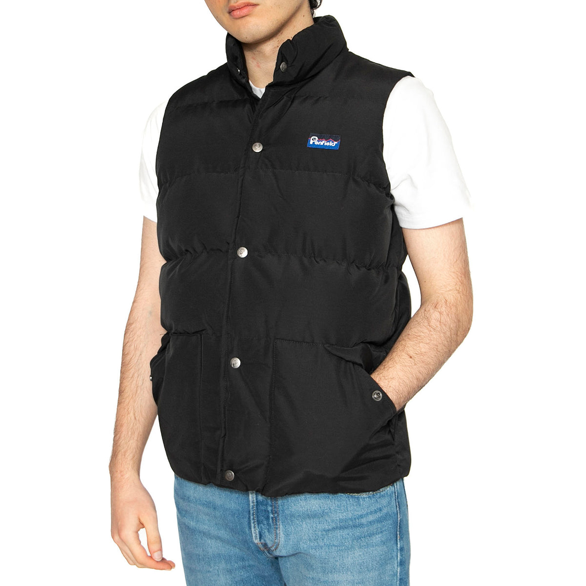 Outback Vest Black - Giacca Smanicata Uomo Nera PFD0582-023 . PENFIELD 