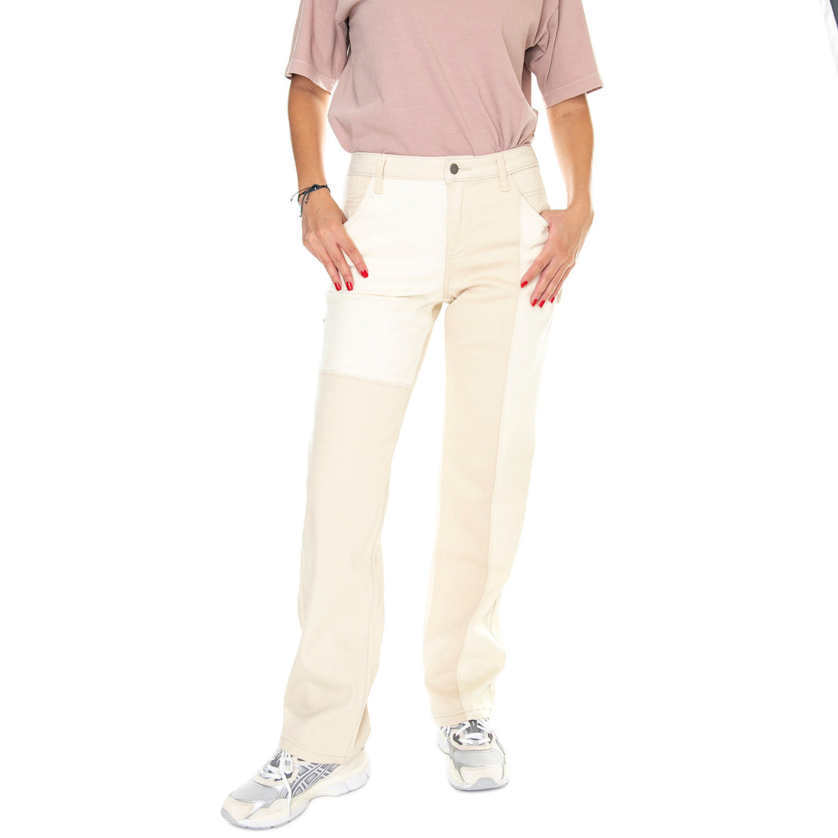 Go Kit Carpenter Pant Go Laurie Tan Wash - Pantaloni Donna Beige W3YG10D4RG0-F1DH  GUESS ORIGINALS 
