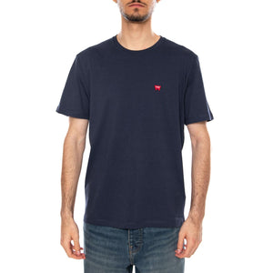 Sign Off Tee Navy - Maglietta Girocollo Uomo Blu 112350434 BL WRANGLER 