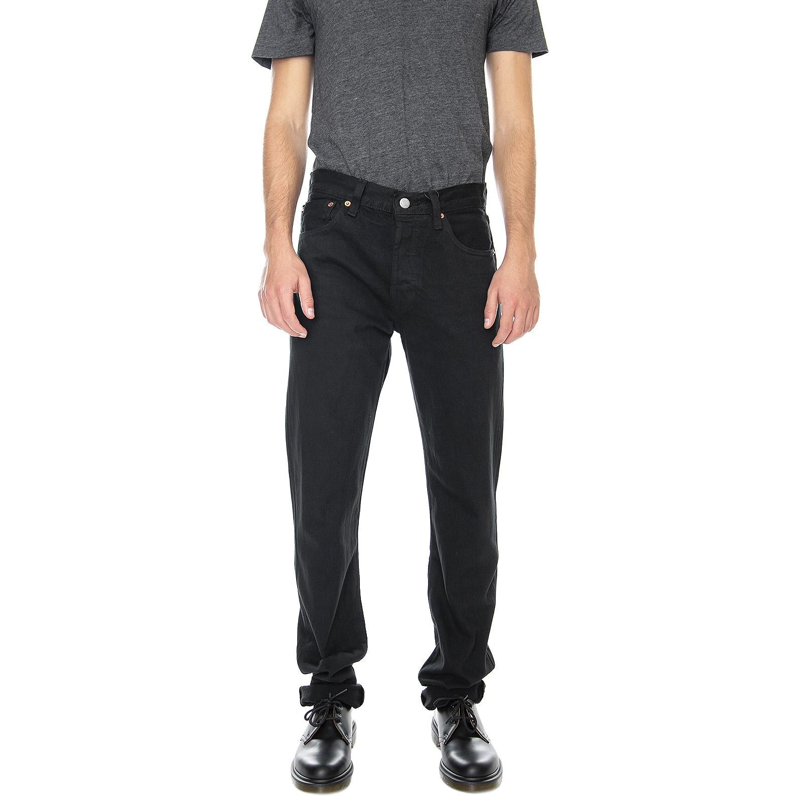 501 Levi's Original Black - Pantaloni Denim Jeans Uomo Neri 00501-0165 . LEVIS 