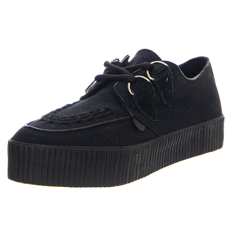 Underground Hoxton Creeper Canvas Black - Scarpe Stringate Profilo Basso Donna Nere 24397_4  UNDERGROUND 