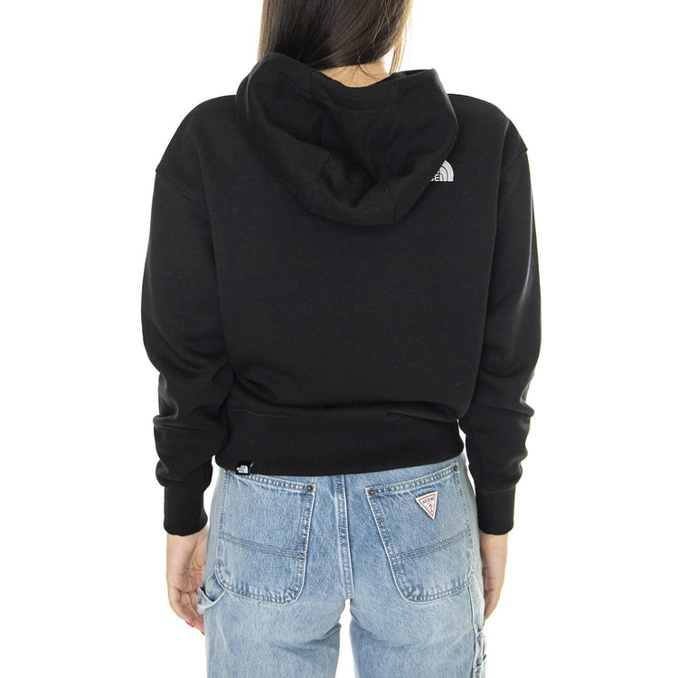 W Essential Hoodie Tnf Black - Felpa con Cappuccio Donna Nera NF0A7ZJDJK31  THE NORTH FACE 