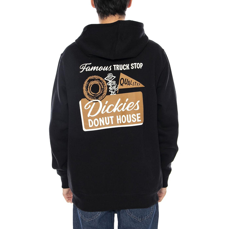 Donut House Hoodie Black - Felpa con Cappuccio Uomo Nera DK0A88ATBLK1 . DICKIES 