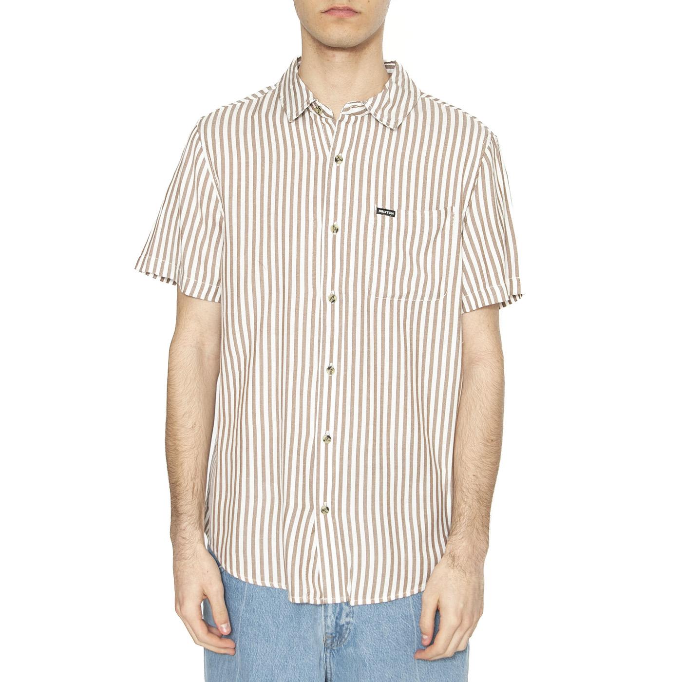 Charter HB Stripes S/S Woven - Camicia Maniche Corte Uomo Multicolore 01412-OFWBS . BRIXTON 