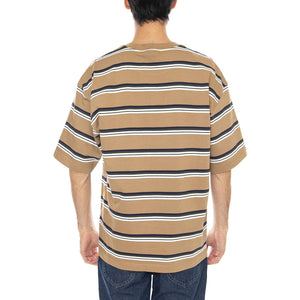 S/S Holm T-Shirt Holm Stripe, Peanut - Maglietta Girocollo Uomo Multicolore I035302.37AXX  CARHARTT WIP 