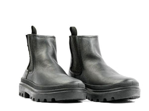 Pallatrooper Chelsea Black / Black - Scarpe Profilo Alto Donna Nere PAS98915-001-M  PALLADIUM 