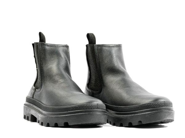 Pallatrooper Chelsea Black / Black - Scarpe Profilo Alto Donna Nere PAS98915-001-M  PALLADIUM 