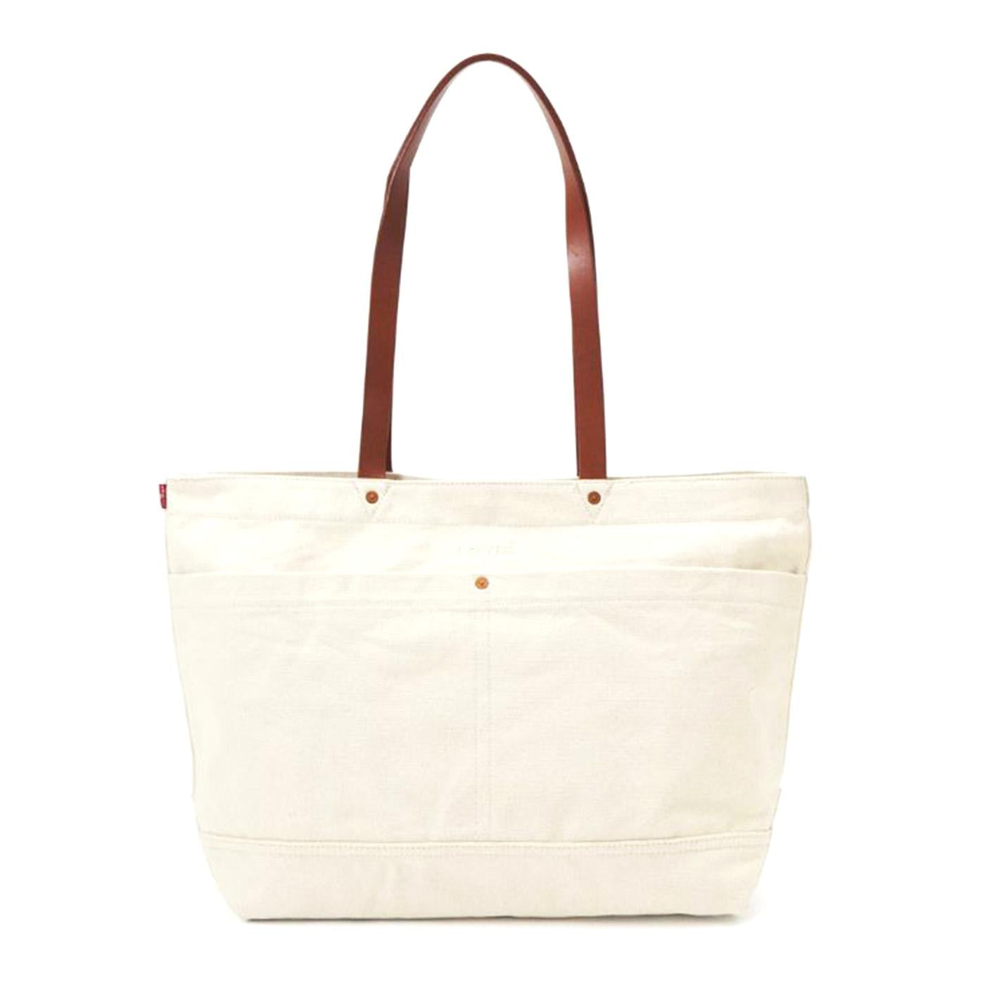 Women's Heritage Tote All Indigo Ecru Black - Borsa Beige D7959-0001  LEVIS 