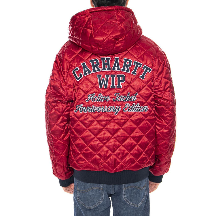 50 Years Anniversary OG Active Jacket Denim Blue / USA Red - Giacca Uomo Blu I035966.3FZ12 . CARHARTT WIP 