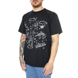 Obey Cat & Camel Classic Tee Black - Maglietta Girocollo Uomo Nera 165263420-BLK  OBEY 