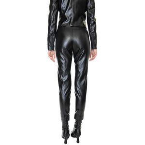 Pantaloni Similpelle Chocolate / Nero 221SD28001-S3615  ALESSIA SANTI 