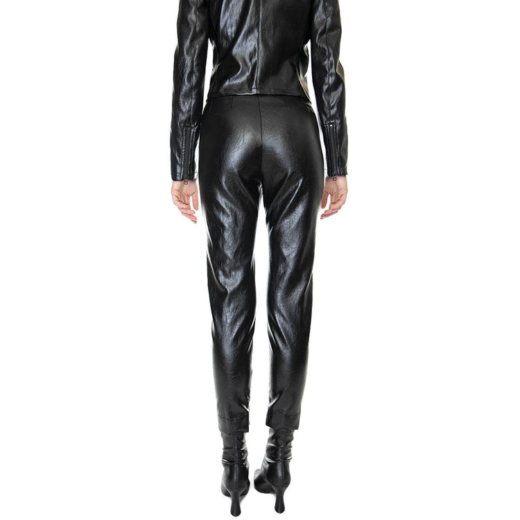 Pantaloni Similpelle Chocolate / Nero 221SD28001-S3615  ALESSIA SANTI 