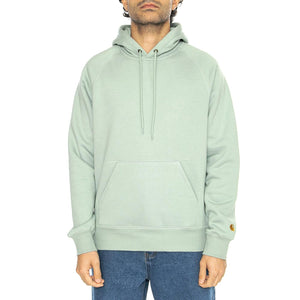 Hooded Chase Sweat Frosted Green / Gold - Felpa con Cappuccio Uomo Verde I033661.2O2XX  CARHARTT WIP 