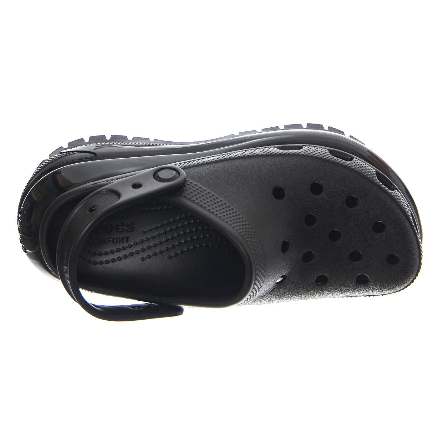 Classic Mega Crush Clog W Black - Sandali Donna / Uomo Neri CR.207988-BLK  CROCS 