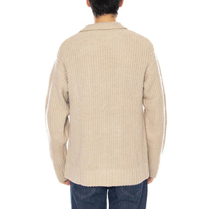 Chore Knit Jacket Fleur De Sel - Cardigan in Maglia Beige I035399.2LPXX . CARHARTT WIP 