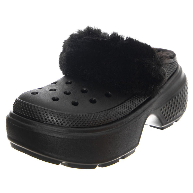 Stomp Lined Clog BLK - Sandali Donna Neri CR.208546-BLK  CROCS 