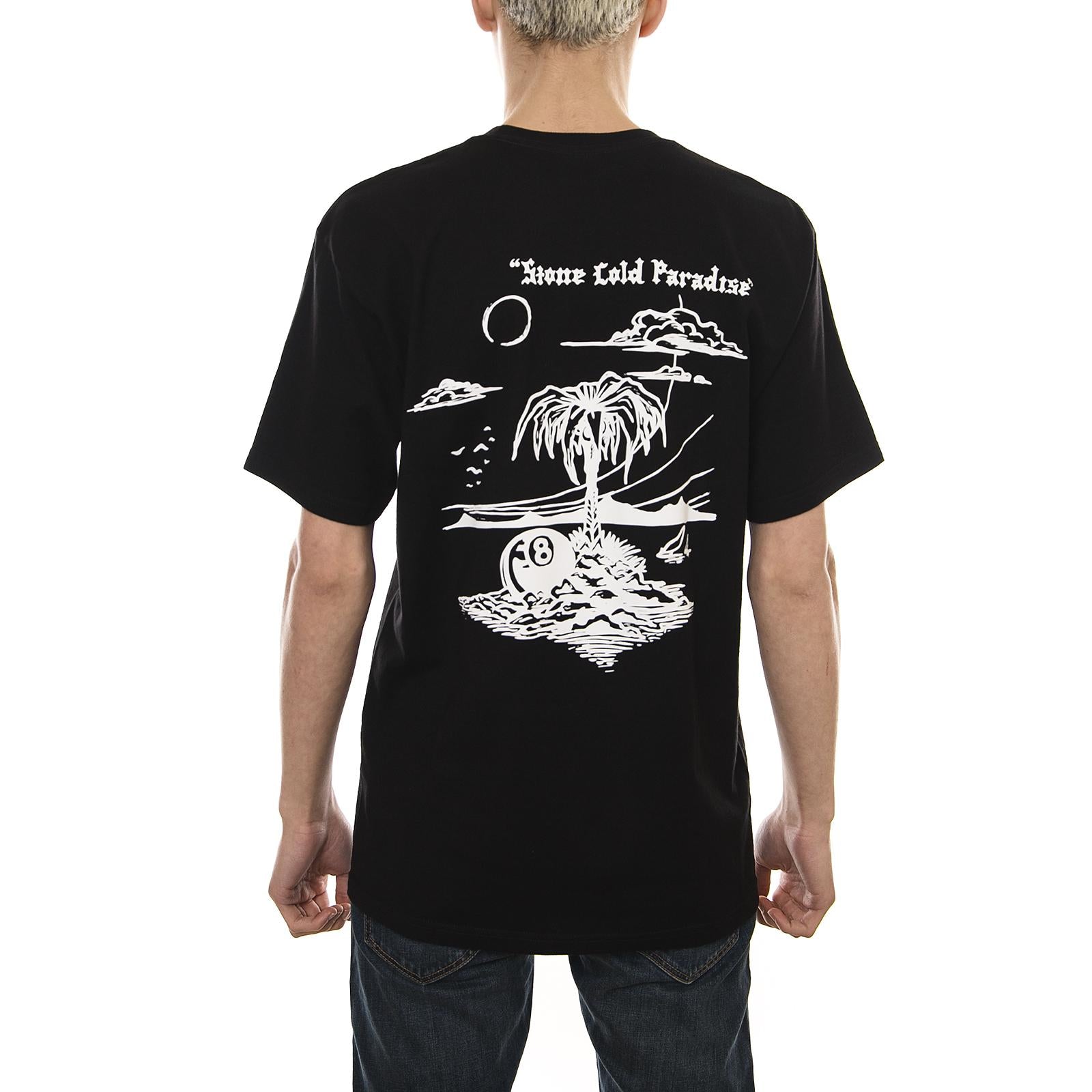 PARADISE TEE BLACK 1904190-BLACK  STUSSY 