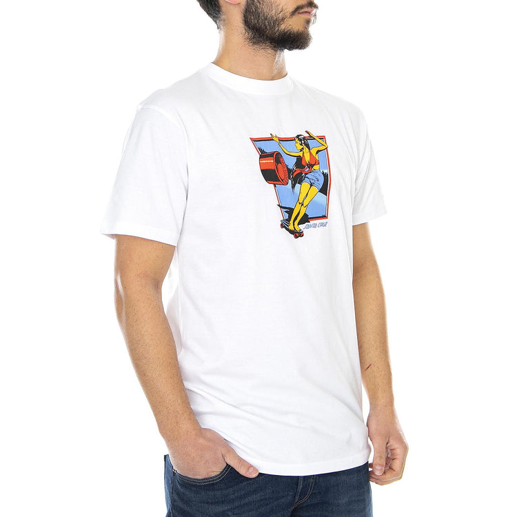  Dolly T-Shirt White  SANTA CRUZ 