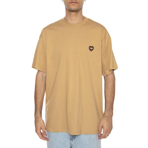 S/S Heart II Hartt T-Shirt Dusty H Brown - Maglietta Girocollo Uomo Marrone I035203.07EXX . CARHARTT WIP 
