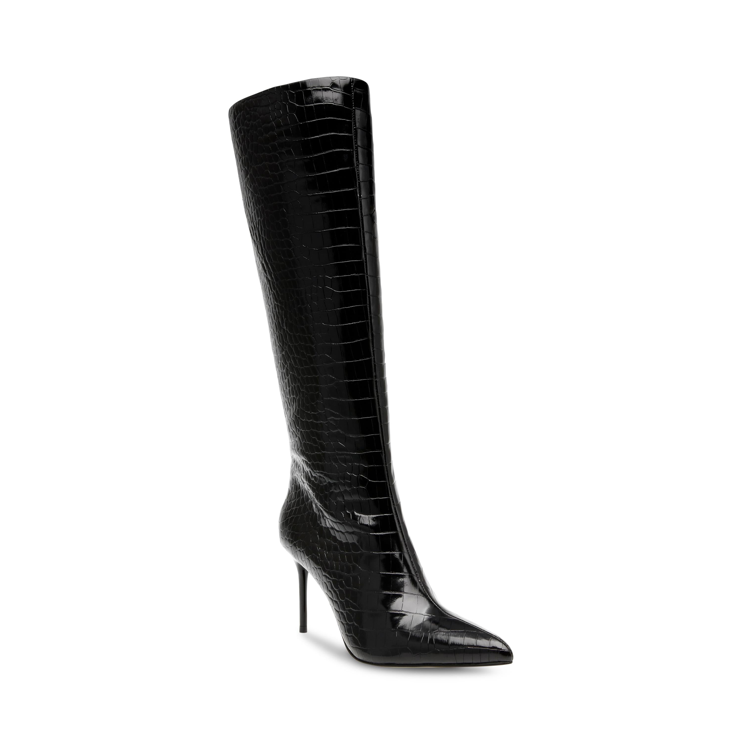 Lovable Black Croco - Stivali Donna Neri SMSLOVABLE-66  STEVE MADDEN 