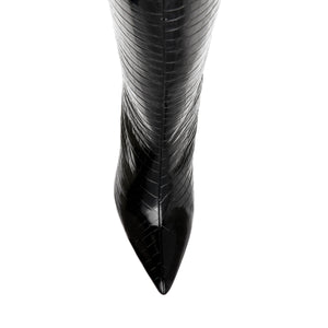Lovable Black Croco - Stivali Donna Neri SMSLOVABLE-66  STEVE MADDEN 