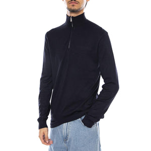 WYLER Life Reg14 Half Zip Knit Noos Dark Navy - Maglione Collo Alto con Zip Uomo Blu Navy 22021264-3766661 . ONLY & SONS 