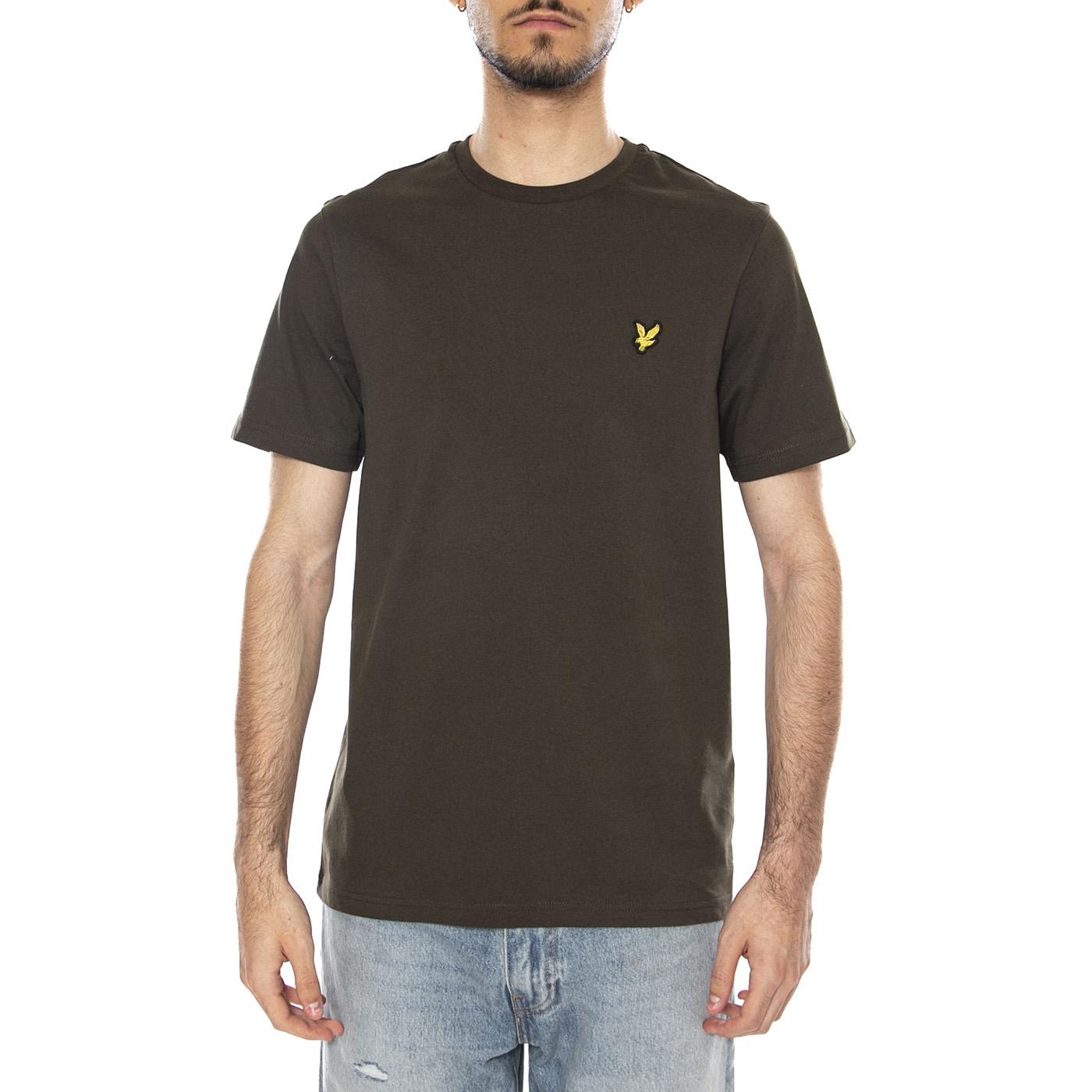PLAIN T-SHIRT OLIVE - Maglietta Girocollo Uomo Verde TS400VOG W48 LYLE & SCOTT 