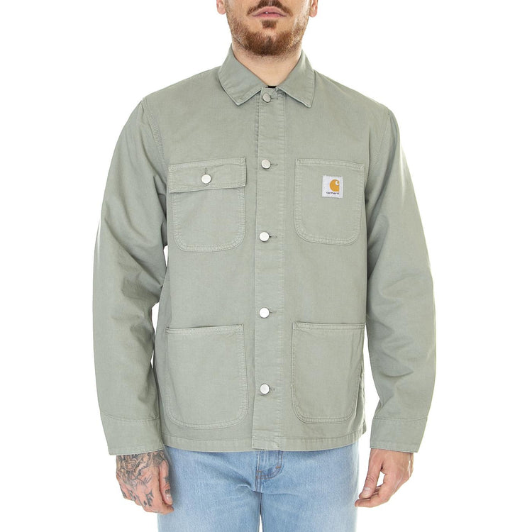 Michigan Coat Yucca Garment Dyed - Giacca Estiva Uomo Verde I024849-1CTGD  CARHARTT WIP 