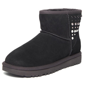 Wm Classic Mini Boots with Pearls - Black - Stivaletti Donna Neri UGSCLMPBK1012393W  UGG 