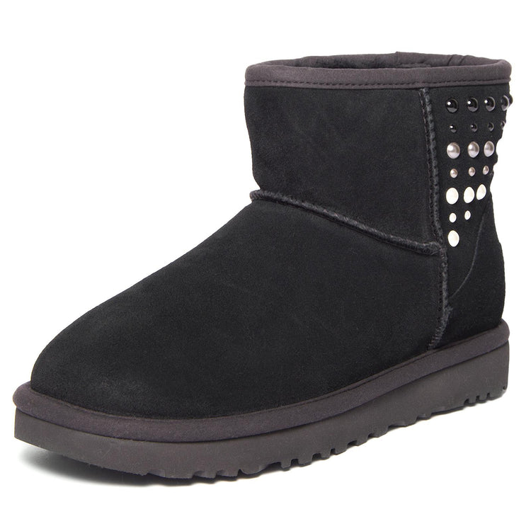 Wm Classic Mini Boots with Pearls - Black - Stivaletti Donna Neri UGSCLMPBK1012393W  UGG 