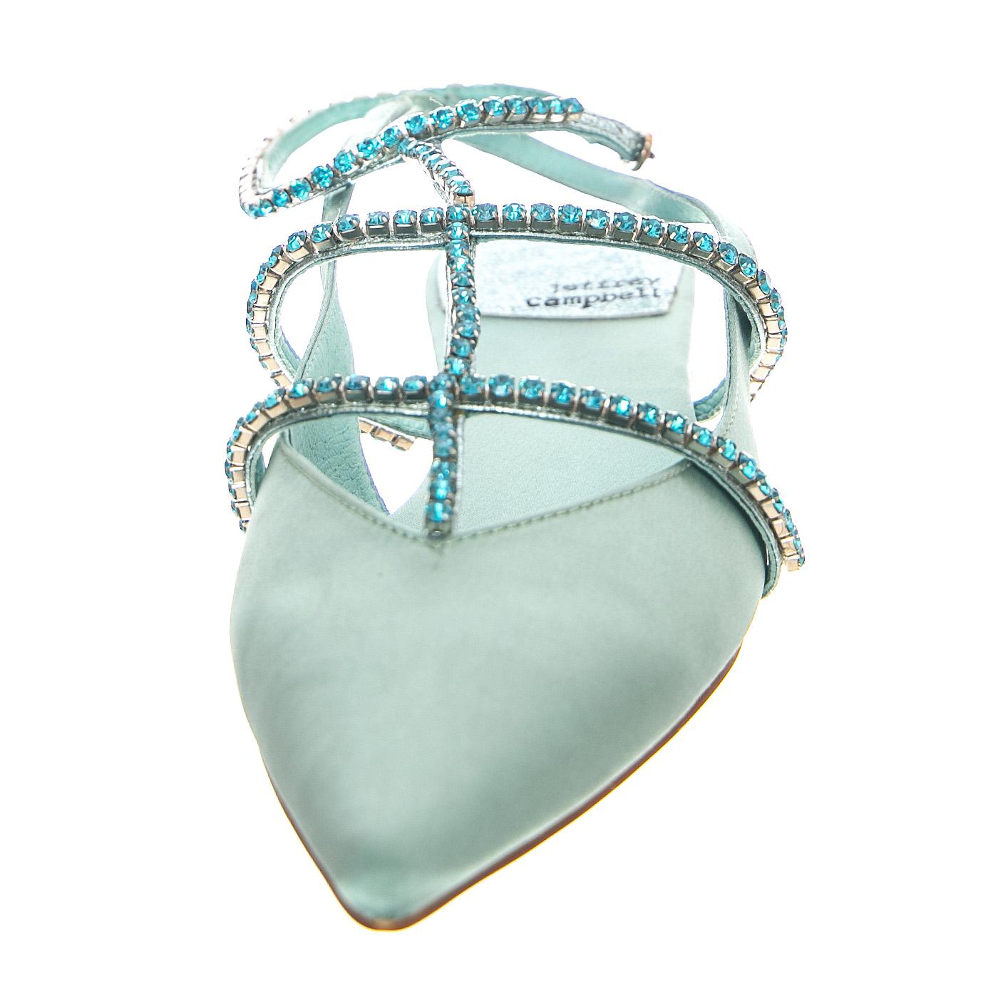 W' Pristina-Torquoise Saint Combo - Sandali Donna Turchesi JCR2P-150A  JEFFREY CAMPBELL 